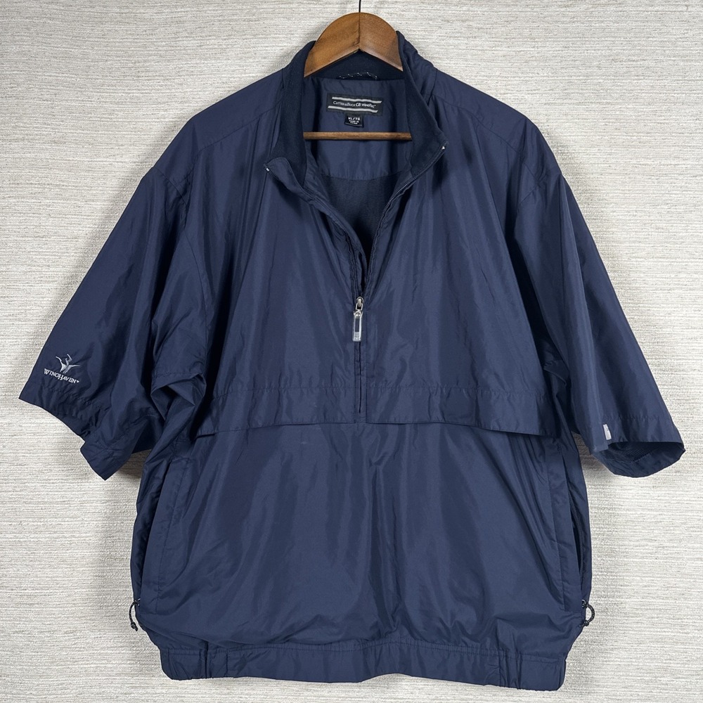 Cutter & Buck CB WindTec Pullover Windbreaker XL Navy 1/2 Zip‎ Golf Jacket
